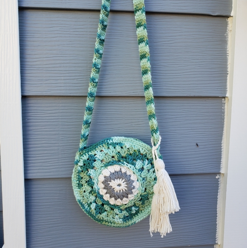 The Ivana Crochet Crossbody Purse Handmade